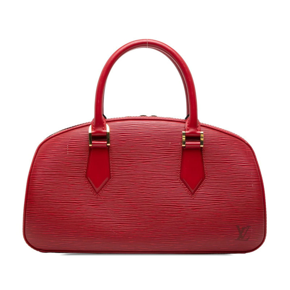 Louis Vuitton Epi Jasmine Top Handle Bag Leather Castilian Red
